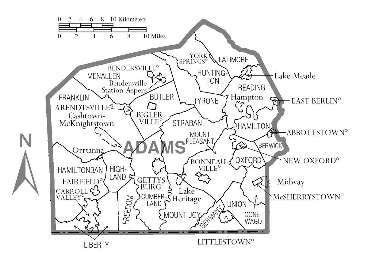 Adams County Map